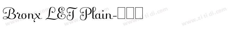 Bronx LET Plain字体转换